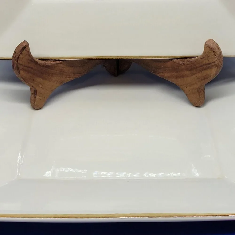 Pottery Barn Asian Square Putty DINNER PLATE 10 1/2